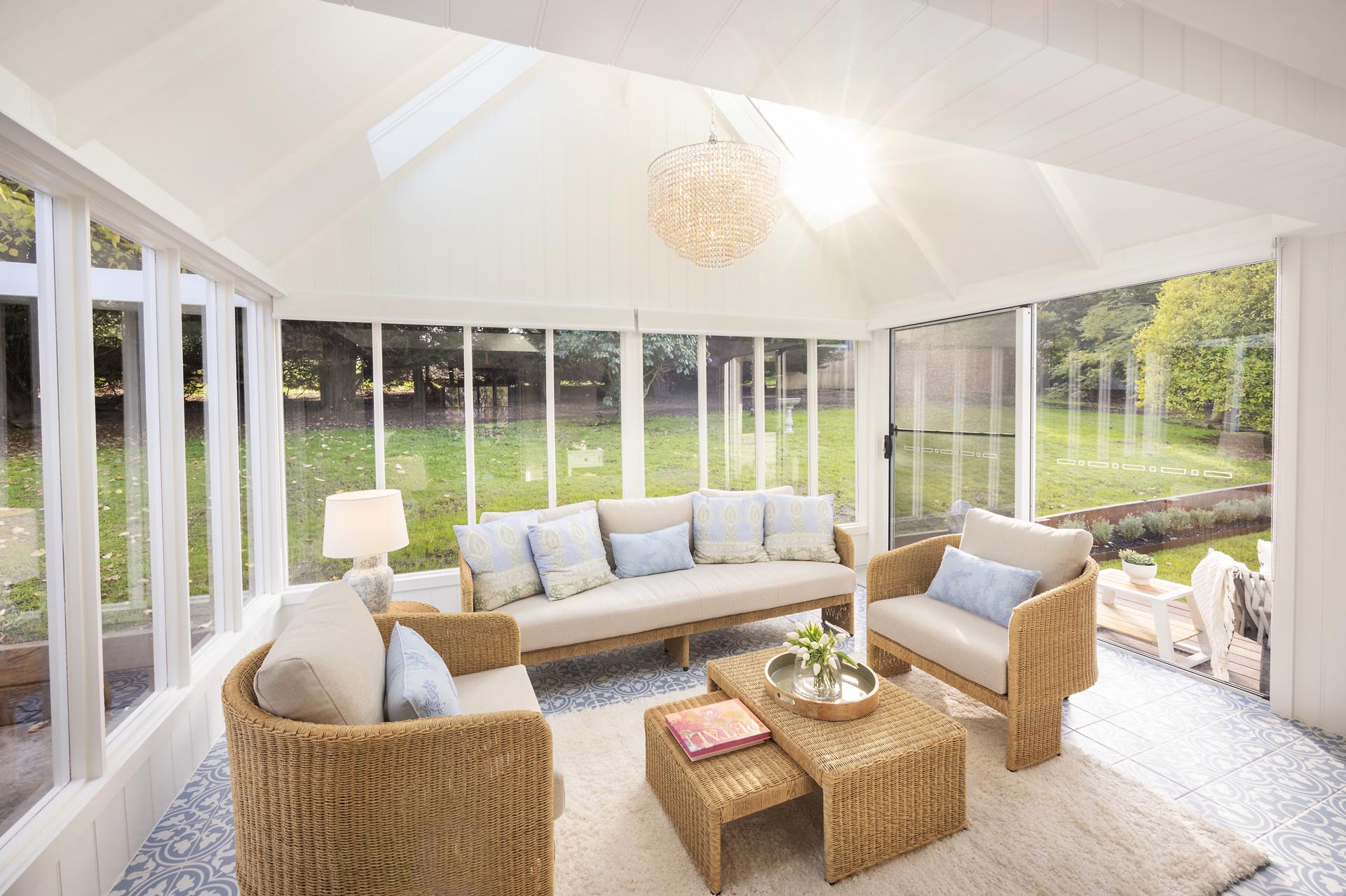 The sun room at Peninsula Retreat House